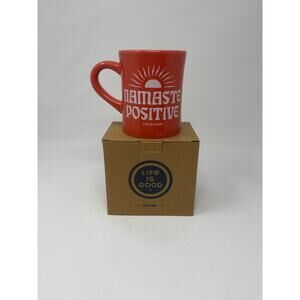 Life is Good Namaste Positive Diner Mug NEW12